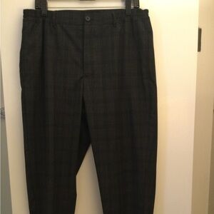 Cropped Plaid Dress Pant